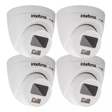 Imagem de kit 4 Câmera Intelbras VHD 1120 D Full Color Colorida A Noite Bullet H