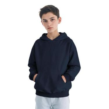 Imagem de Moletom Infantil Canguru Menino Algodão Capuz Bolso Frontal - Samcro, 