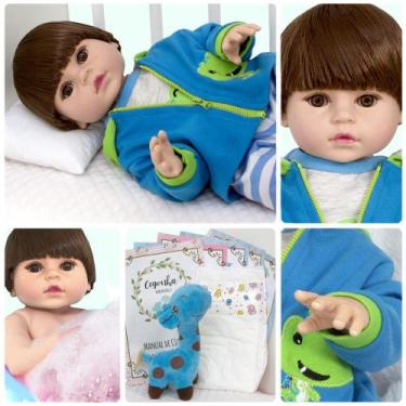 Imagem de Bebe Reborn Homem Sapinho Corpo de Silicone Envio Imediato - Cegonha R