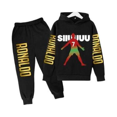 Imagem de Conjunto De Agasalho Infantil Com Estampa Do Ronaldo, Moletom E Calças