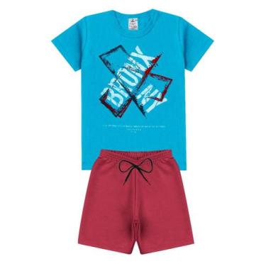 Imagem de Conjunto Infantil Verão Menino Bronx -Azul Celeste - Magia Baby, 03