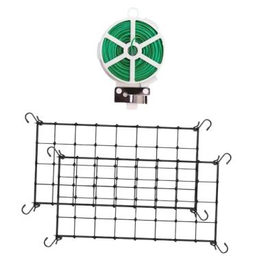 Imagem de KiBcsLic Rede de suporte para plantas em estufas de cultivo, rede flexível para cultivo de tomate, SCROG para hidroponia em jardins externos e para pepinos, S