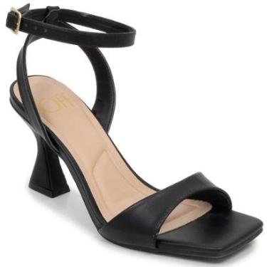 Imagem de Sandália Salto Taça Bico Quadrado Fivela Offline 5789.24199-Feminino