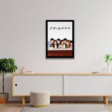 Imagem de Quadro Decorativo Seriado Friends 34x23cm - Moldura Branca