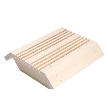 Imagem de AYNEFY Abajur de Canto de Madeira Quadrado para Sala de Sauna, Abajur de Acessórios de Sauna