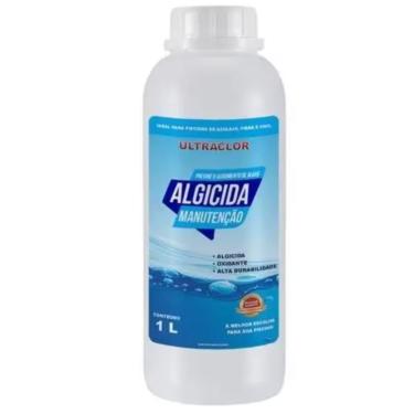 Imagem de Algicida Manutenção Para Piscina 1L Previne Surgimento De Algas Alta Durabilidade