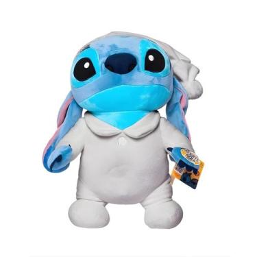Imagem de Boneco Stitch Lilo Disney Almofada Pelúcia Dormir Luz Som - - Multilas