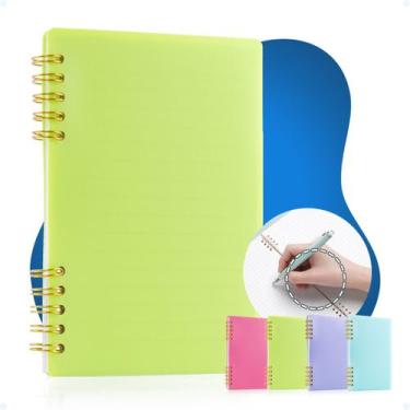 Imagem de Caderno A6 De Capa Mole Impermeável Argolas Wire-o Parcial - Hxt, Verd