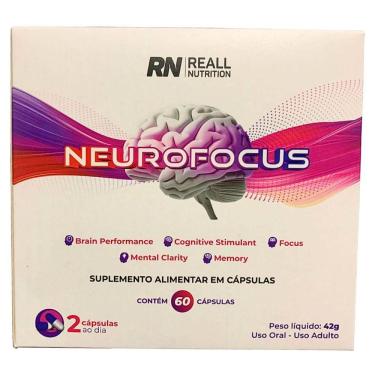 Imagem de Neurofocus Concentração Memoria Foco Reall Nutrition 60 Caps Sabor Original