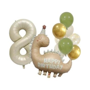 Imagem de Conjunto De Balões De Alumínio Retro Matte Na Cor Caramelo Para Decora