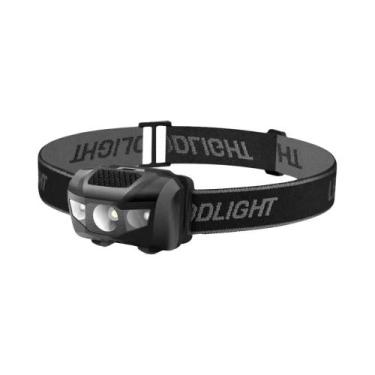 Imagem de Lanterna De Cabeça Mini LED Poderosa 3W Luz Branca E Vermelha 4 Modos 