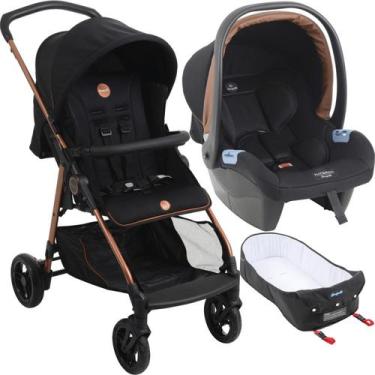 Imagem de Carrinho de Bebe Moises com Bebe Conforto Burigotto Lui 22 Cobre