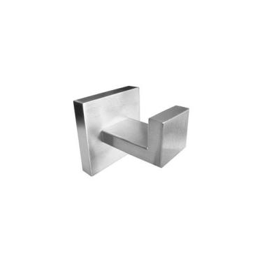 Imagem de Gancho de Toalha Quadrado Inox Escovado - RENO