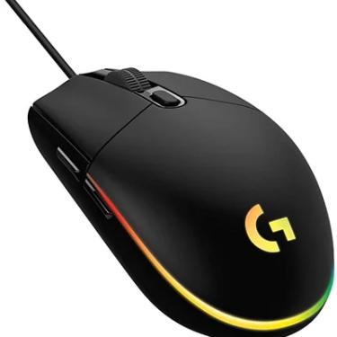 Imagem de Mouse Logitech Gamer G203, Lightsync RGB, Com Fio, USB, 8000 DPI