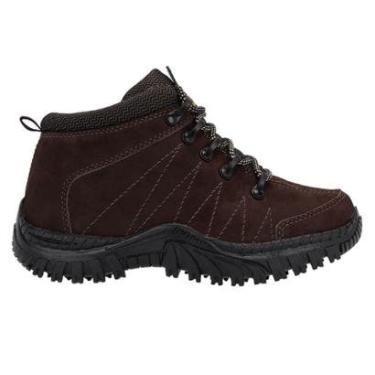 Imagem de Bota Infantil Coturno Adventure Resistente Em Couro Crianças-Masculino