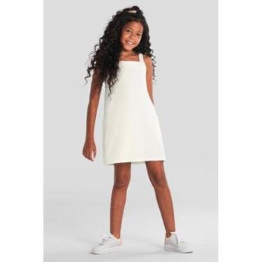 Imagem de Vestido infantil menina moletinho quadrilê Brandili -Natural-Feminino