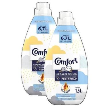 Imagem de 2 Amaciante De Roupa Concentrado Puro Cuidado Comfort 1,5L