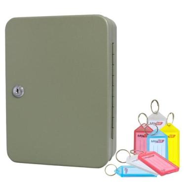 Imagem de Kit De Claviculario Porta Chaves Com 48 Peças + 50 Chaveiros Sortidos 