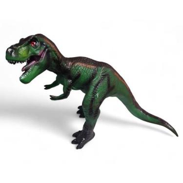 Imagem de Boneco Vinil Dinossauro Grande Som E Luz T-Rex Tiranossauro - Jr Toys