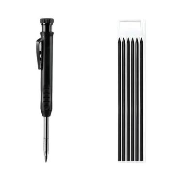 Imagem de Lápis De Carpinteiro Para Marcenaria Com Refil De Pontas Para Canetas 