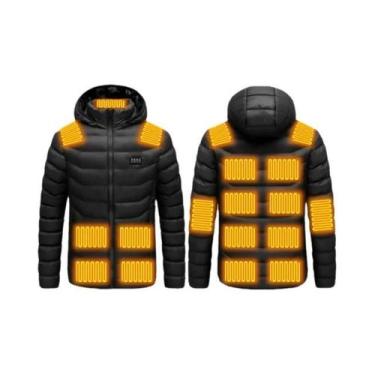 Imagem de Parka Masculina De Inverno Quente Com Aquecimento USB, Jaqueta Aquecid