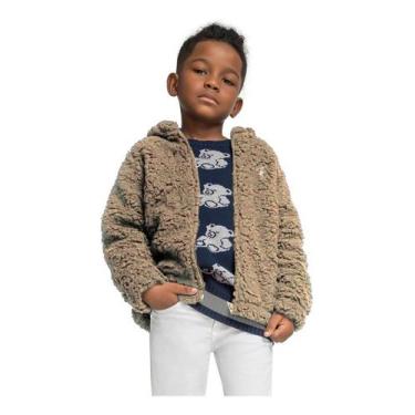 Imagem de Jaqueta Infantil Menino Urso Inverno Fleece Plush Inverno - anjo da ma