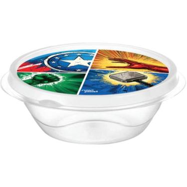 Imagem de Conjunto de Potes Infantil Temático Heróis 800 ml para Lanchinhos - No