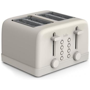 Imagem de BELLA Torradeira 4 Fatias com 6 Níveis de Tostagem, Funções Reaquecer e Cancelar, Bandeja Removível, 1500W - Oatmilk