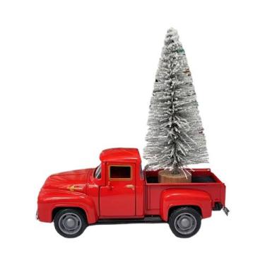 Imagem de Estátua De Resina De Caminhão De Natal Com Árvore, Decoração Festiva P