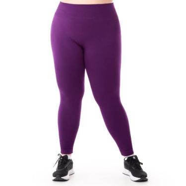 Imagem de Calça Legging Fitness Plus Size sem Costura Jacquard Colmeia Black Win