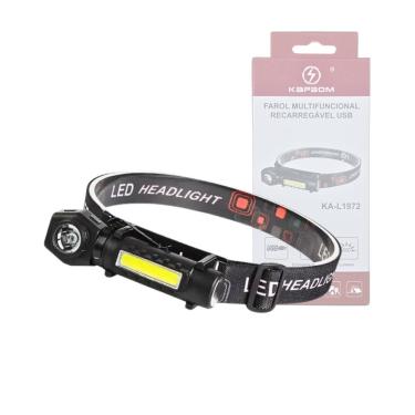 Imagem de Lanterna De Cabeça 2 Em 1 Luz Led Xpe + Cob