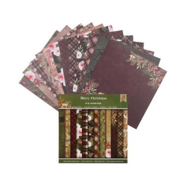 Imagem de Papel Cartão Vintage Com Padrão Floral 6X6 Polegadas Para Scrapbooking