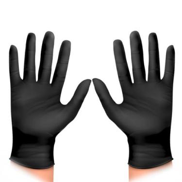 Imagem de Luva Preta Marco Boni Látex Reutilizável P M G Caixa 2 Unid, M, Preto