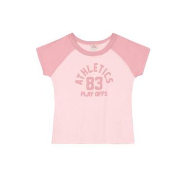Imagem de Blusa infantil menina estampada Brandili, 10, Rosa