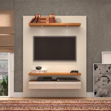 Imagem de Painel para TV até 55 Polegadas 2 Gavetas Espelhadas e LED TB106E Dall