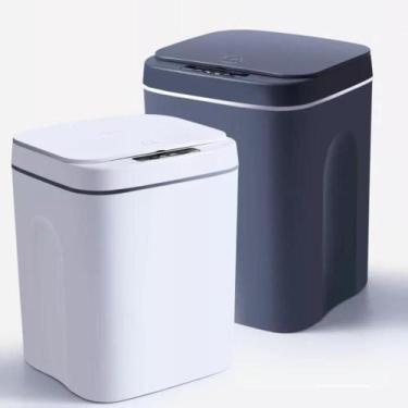 Imagem de Lixeira Inteligente Automática Sensor 14L Recarregável  BronlineMagazi