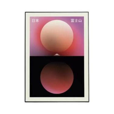 Imagem de Pôster De Arte Moderna De Tóquio Em Tela, Decoração De Parede Com Onda