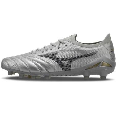 Imagem de Chuteira de Campo Masculina Mizuno Morelia Neo IV Beta Japan, Prata, 4