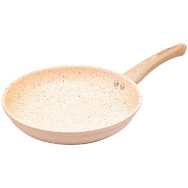 Imagem de Frigideira Indução Premium Cerâmica Granilite 24cm com Tampa Lyor, Beg