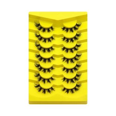 Imagem de Cílios Postiços Cat Eye Fluffy 5/7 Pares Dramáticos E Volumosos 5D De 