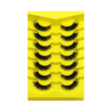 Imagem de Cílios Postiços Cat Eye Fluffy 5/7 Pares Dramáticos E Volumosos 5D De 