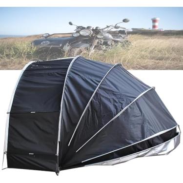 Imagem de Tenda De Suspensão Para Motocicleta, Abrigos De Autódromo, Tenda De Garagem Para Motocicleta, Cobertura De Tenda De Moto Semiespiral Shell, Black