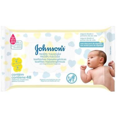 Imagem de Lenços Umedecidos Johnson's Baby Recém-Nascido 48 Unidades, 48