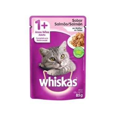 Imagem de Whiskas Sachê Adulto Sabor Salmão ao Molho 85g