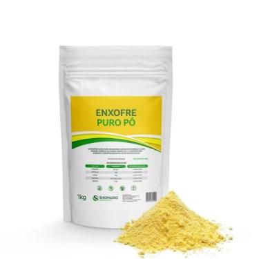 Imagem de Enxofre em pó puro amarelo 1kg - SHOPAGRO