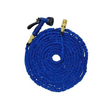 Imagem de Mangueira KM230CA para Jardim 25 METROS com 7 Jatos Diferentes e Conector de Engate Rápido Azul Kepper