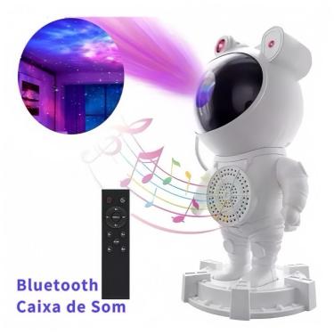 Imagem de Luminária Projetor de Galáxia Estação com B com Estrelas e Nebulosas Realistas Branco OEM