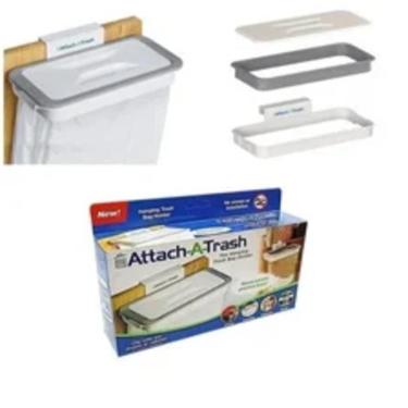 Imagem de Lixeira Portátil Suporte para Sacos de Lixo Attach a Trash Plástico para Cozinha e Banheiro