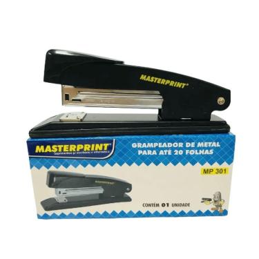 Imagem de Grampeador Masterprint MP301 com Capacidade para Até 20 Folhas, Compatível com Grampos 24-6 e 26-6
