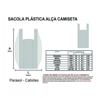 Imagem de Sacola Plástica Reciclada Kit 10 kg 35x45 para Transporte de Mercadorias Reforçada Tran...
